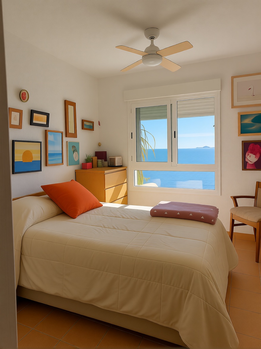 Appartement en première ligne de plage à Los Alcázares — Chambre