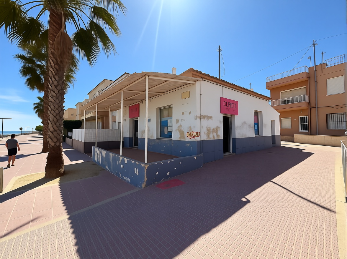Chalet con acceso directo a playa en Los Alcázares — Vista mar