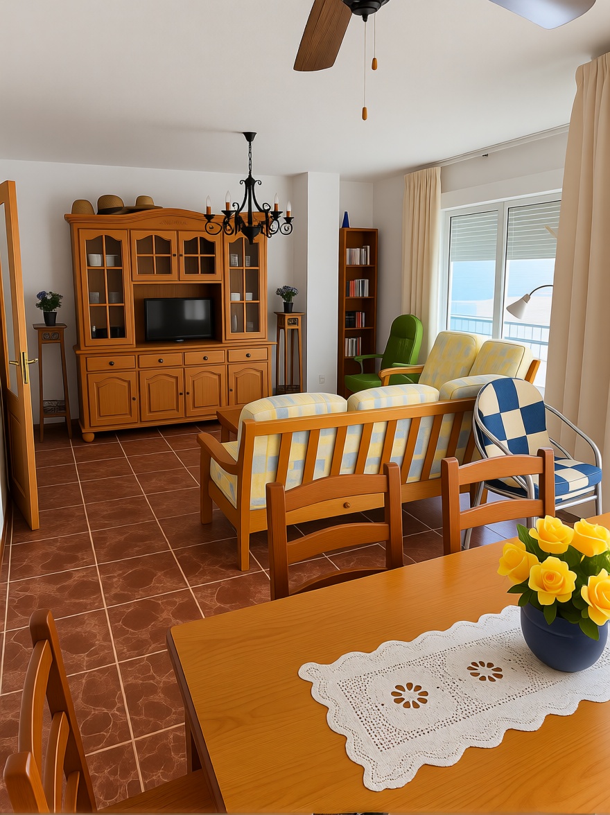 Appartement en première ligne de plage à Los Alcázares — Séjour