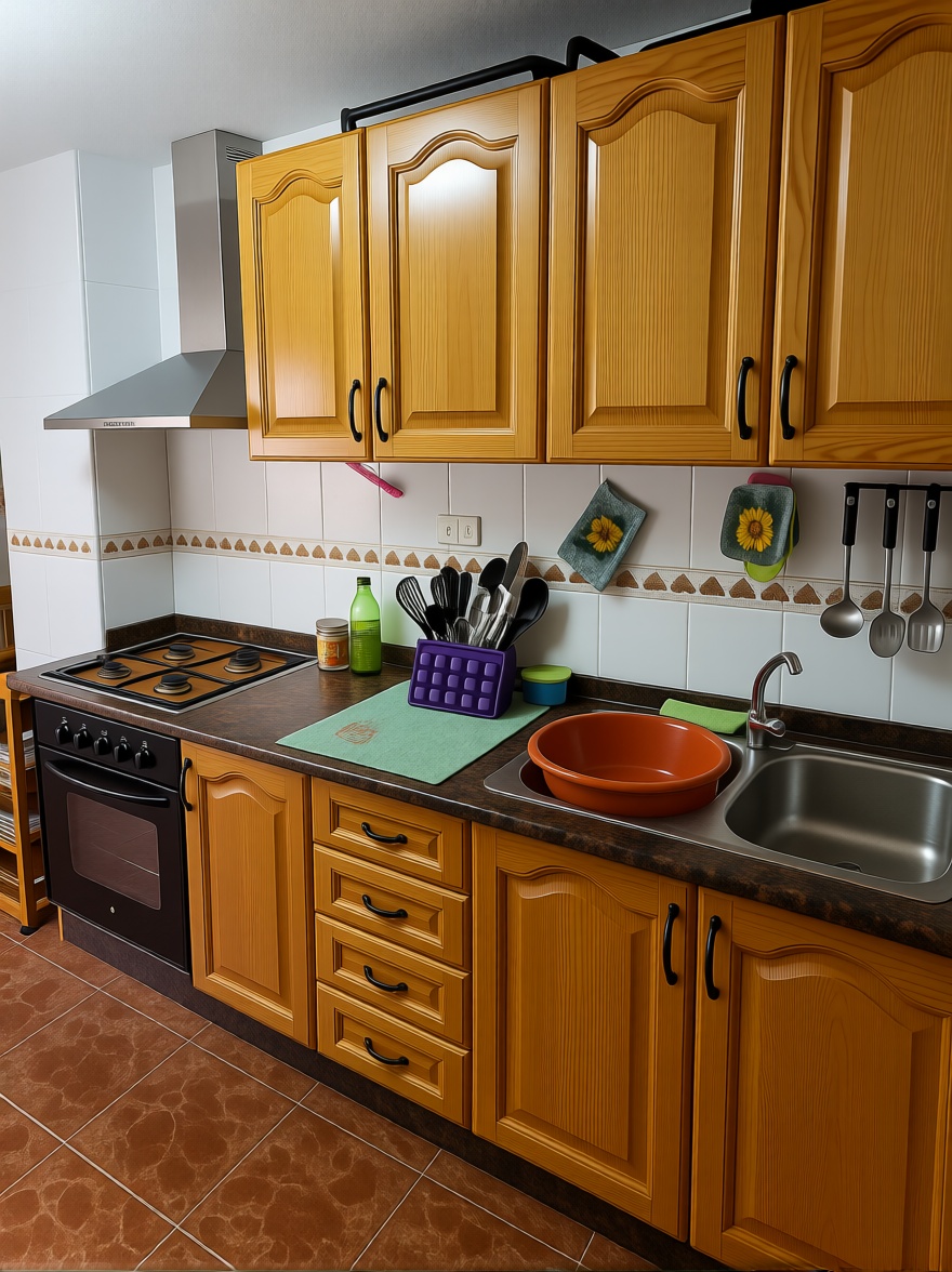 Appartement en première ligne de plage à Los Alcázares — Cuisine