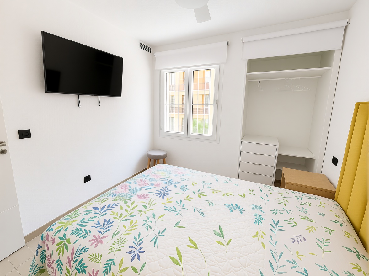 Appartement en première ligne de plage à Los Alcázares — Chambre