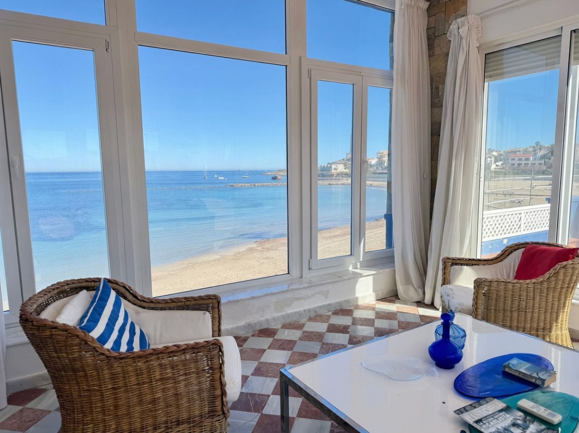 Chalet com acesso direto à praia em Cartagena — Terraço mar