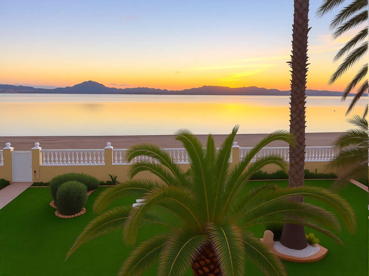 Chalet with direct beach access in La Manga del Mar Menor — Sea view
