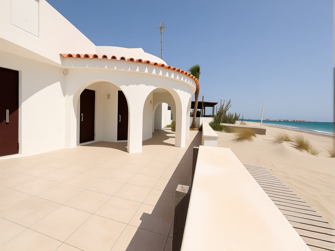 Chalet avec accès direct à la plage à La Manga del Mar Menor — Terrasse mer