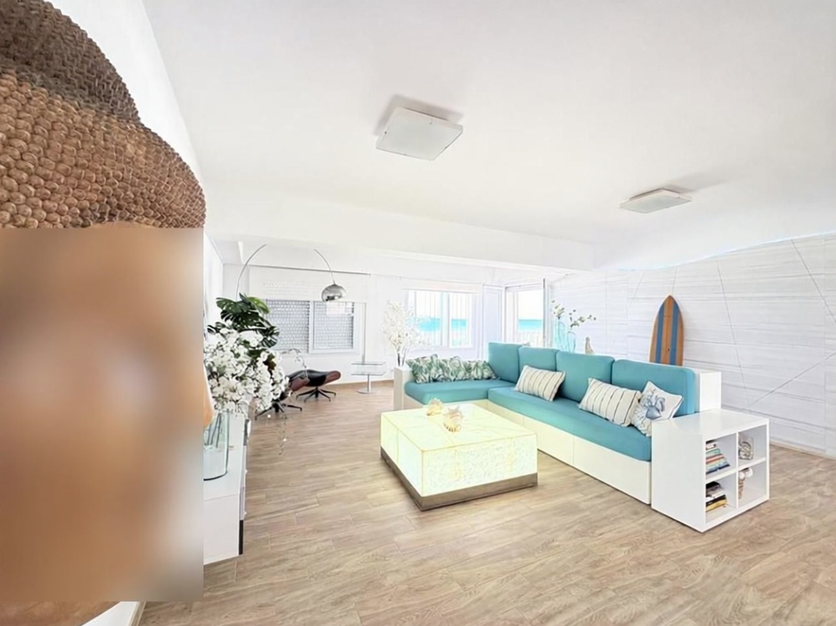 Chalet avec accès direct à la plage à La Manga del Mar Menor — Séjour