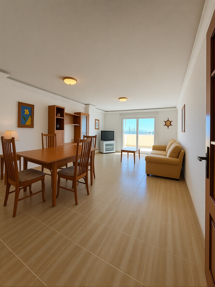 Chalet with direct beach access in La Manga del Mar Menor — Living room