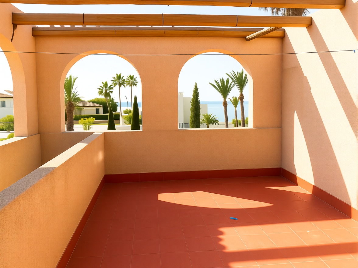 Chalet con acceso directo a playa en La Manga del Mar Menor — Terraza mar