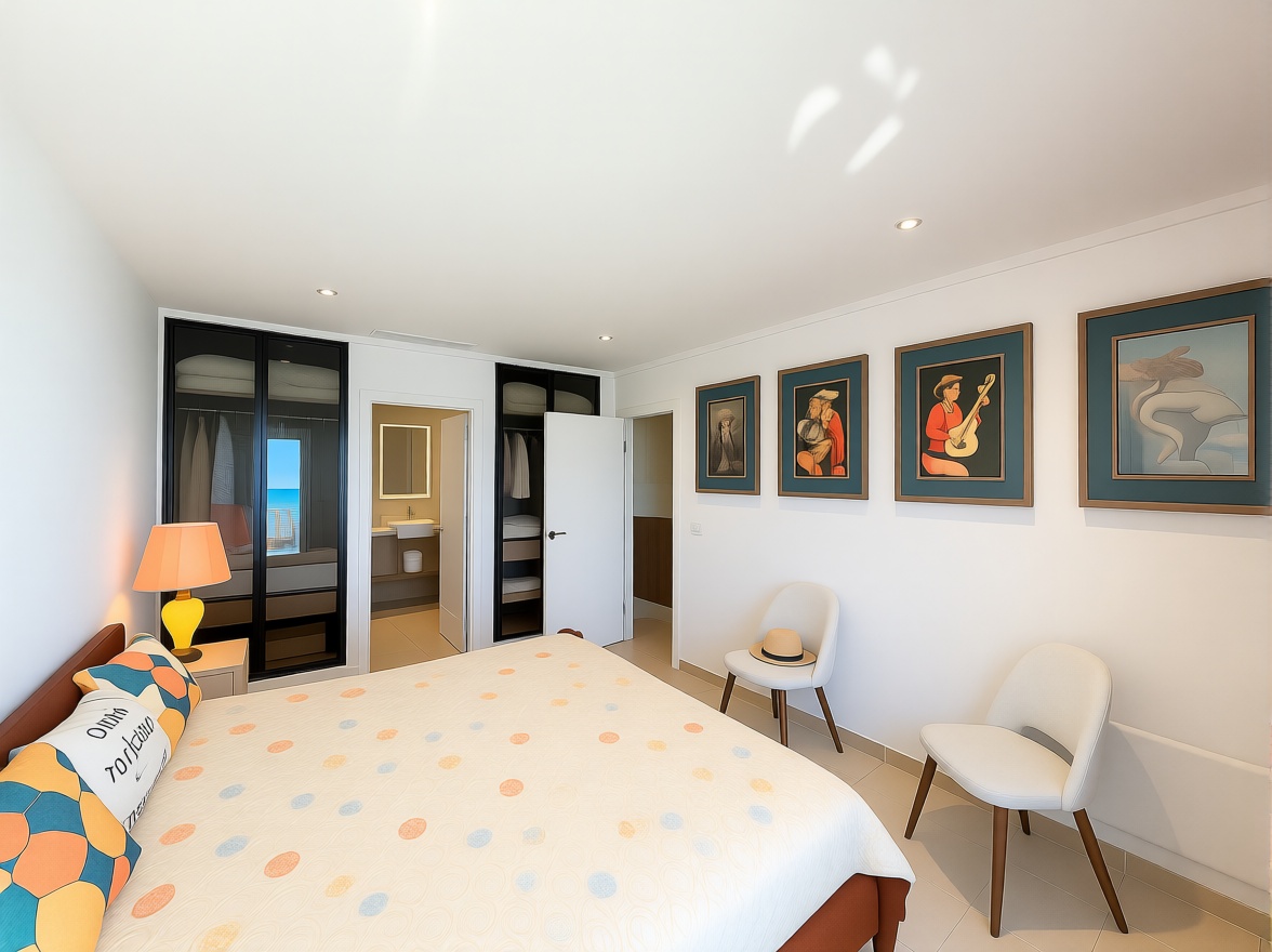 Seafront attic in La Manga del Mar Menor — Bedroom