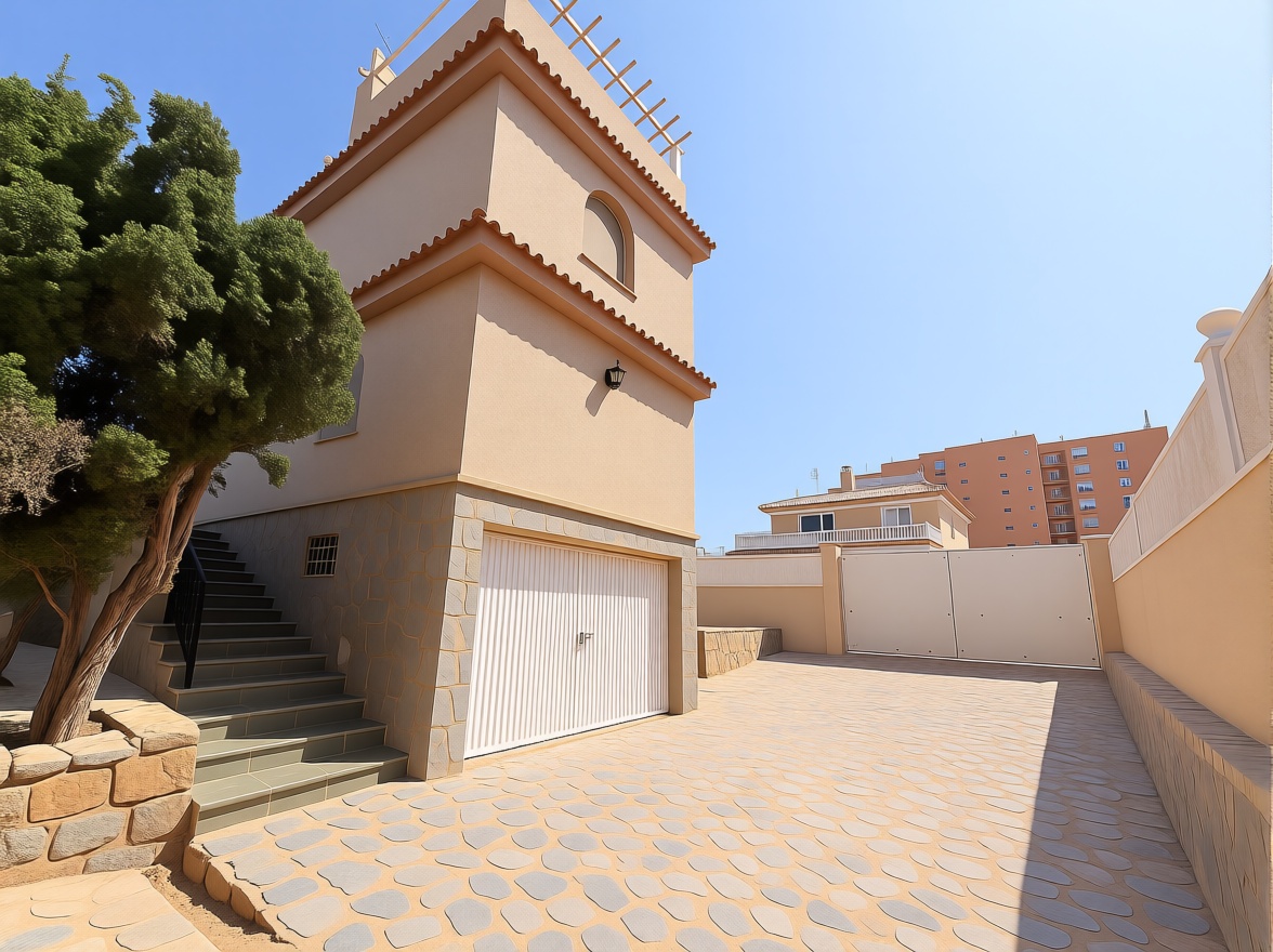 Chalet with direct beach access in La Manga del Mar Menor — Sea terrace