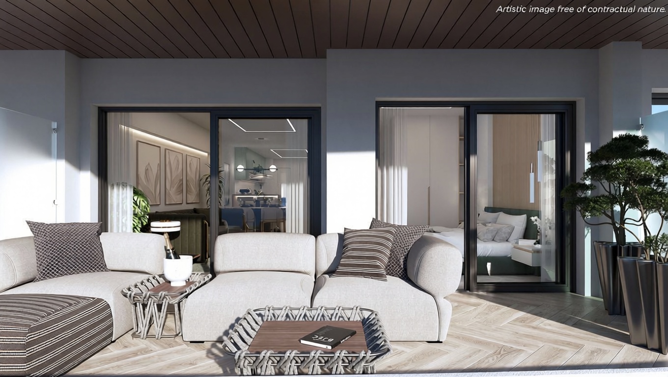 Beachfront flat in La Manga del Mar Menor — Sea terrace