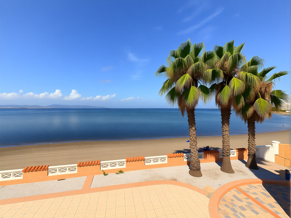 Chalet with direct beach access in La Manga del Mar Menor — Sea view