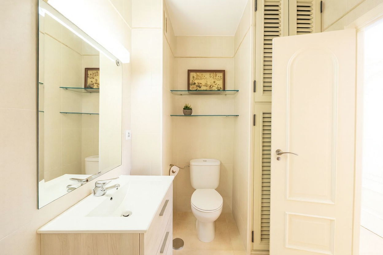 Beachfront flat in La Manga del Mar Menor — Bathroom