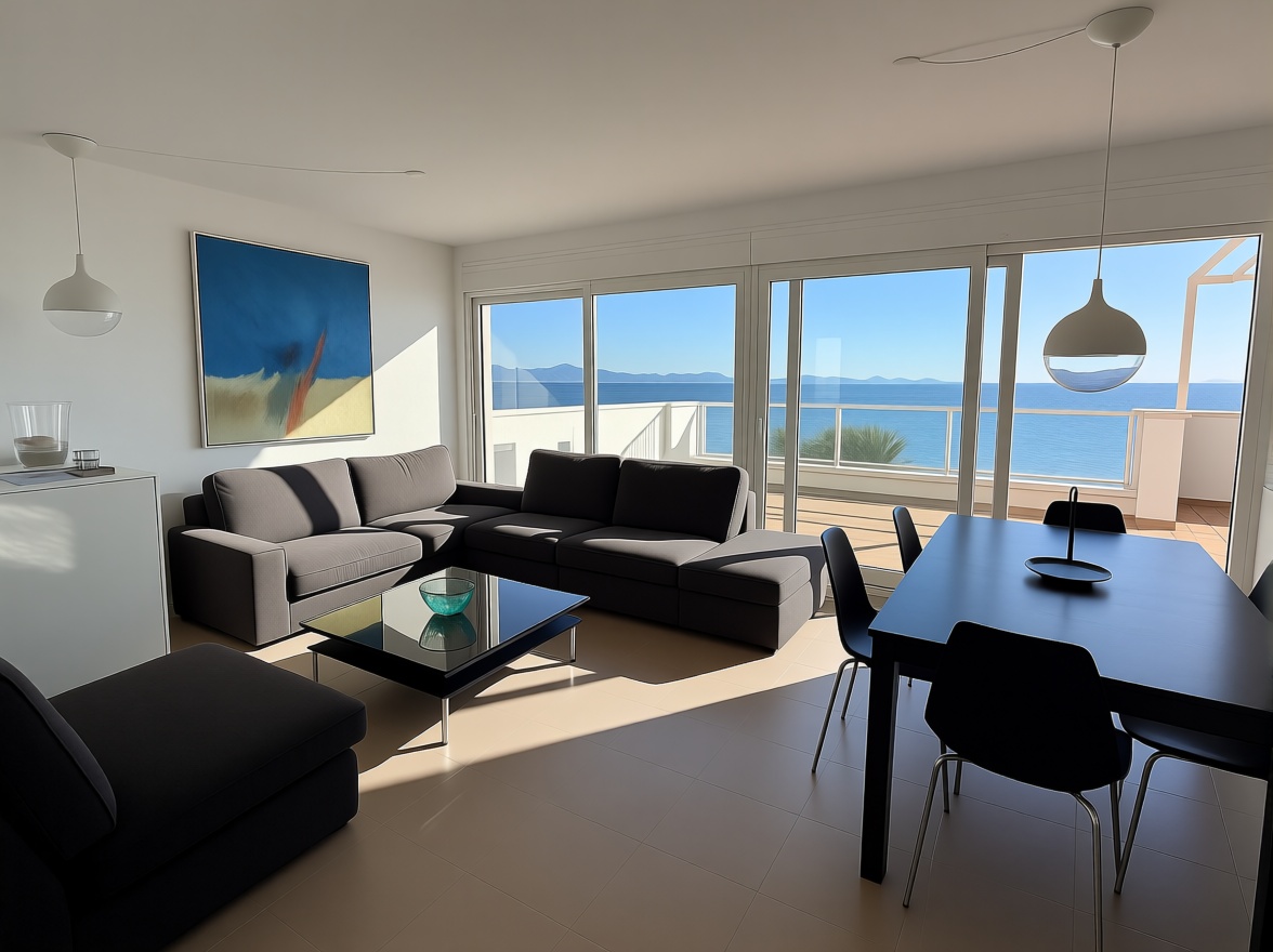 Seafront attic in La Manga del Mar Menor — Living room