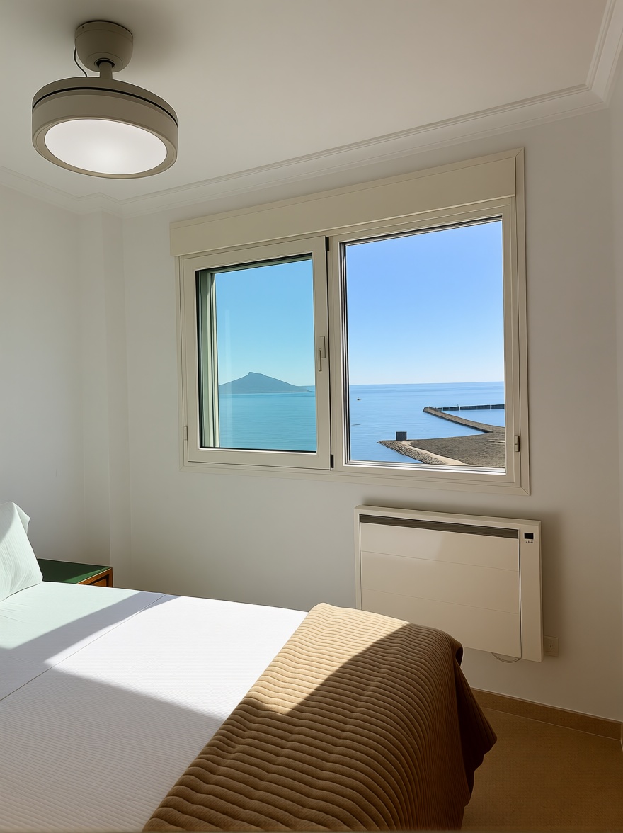 Ático en primera línea de mar en La Manga del Mar Menor — Dormitorio