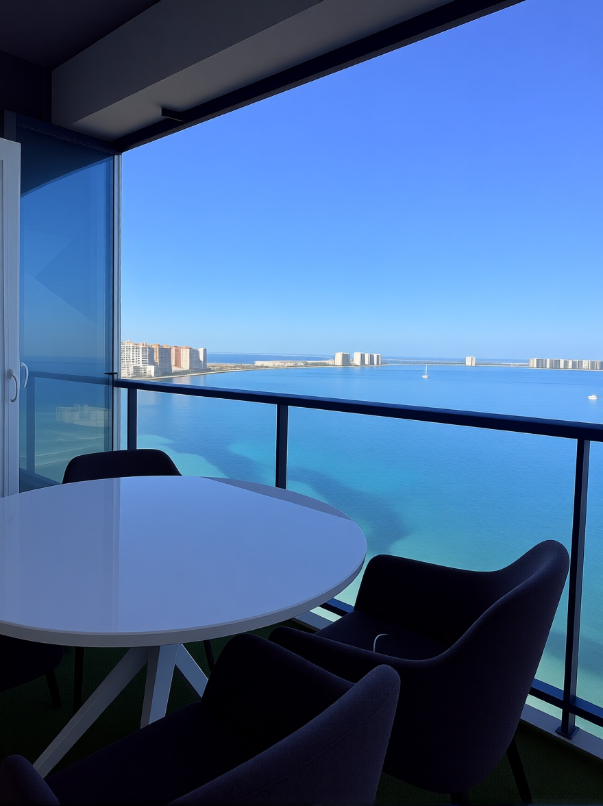 Ático en primera línea de mar en La Manga del Mar Menor — Terraza mar