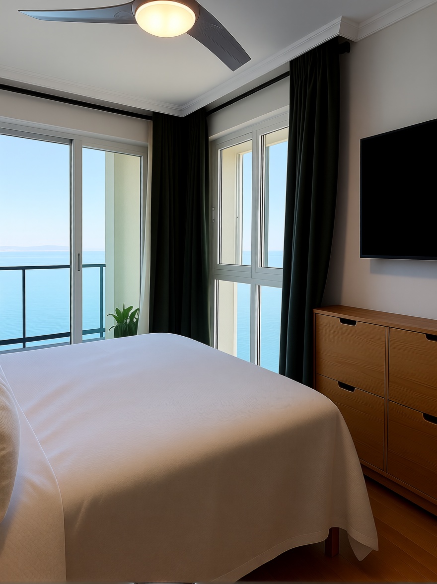 Ático en primera línea de mar en La Manga del Mar Menor — Dormitorio