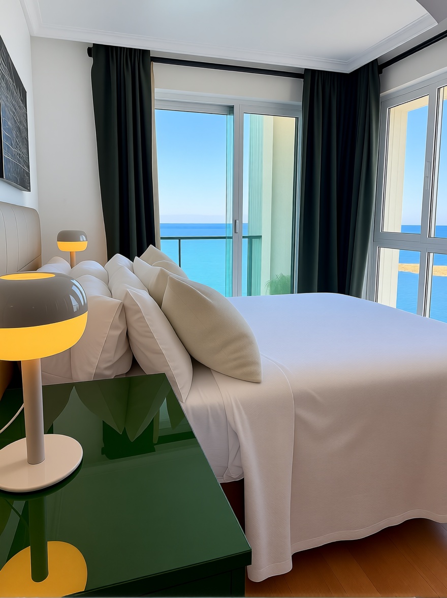 Ático en primera línea de mar en La Manga del Mar Menor — Dormitorio