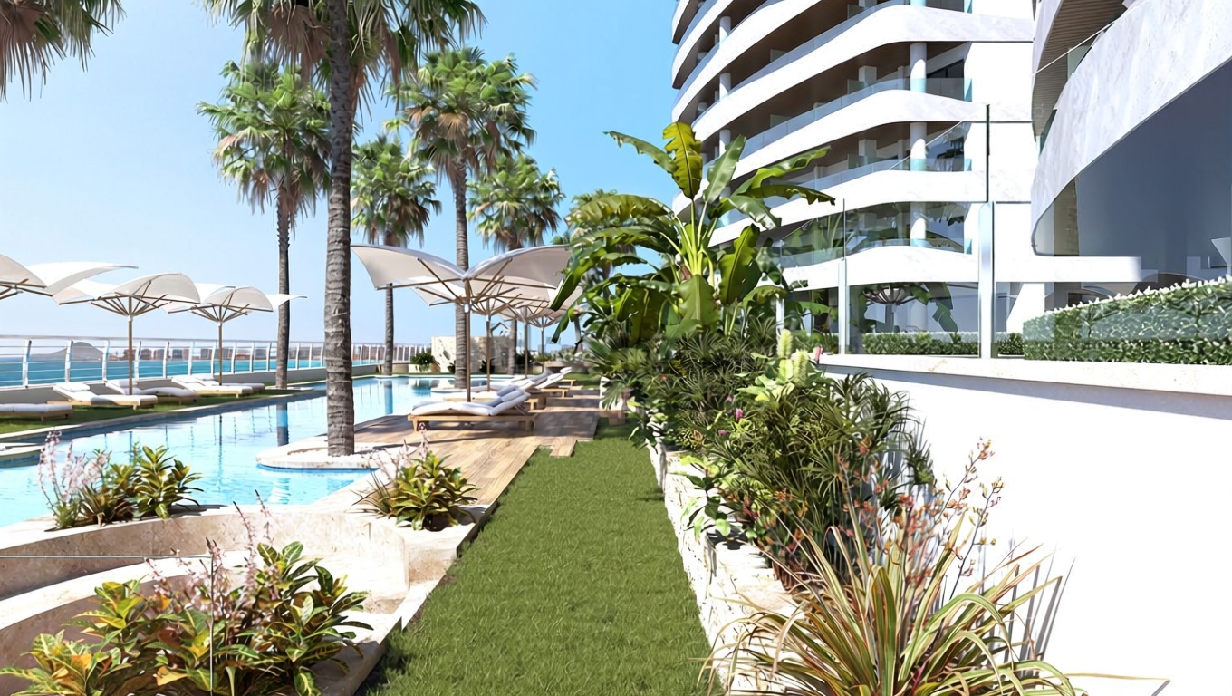 Wohnung in erste Strandlinie in La Manga del Mar Menor — Küche