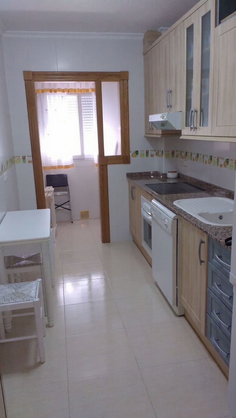 Wohnung in erste Strandlinie in La Manga del Mar Menor — Küche