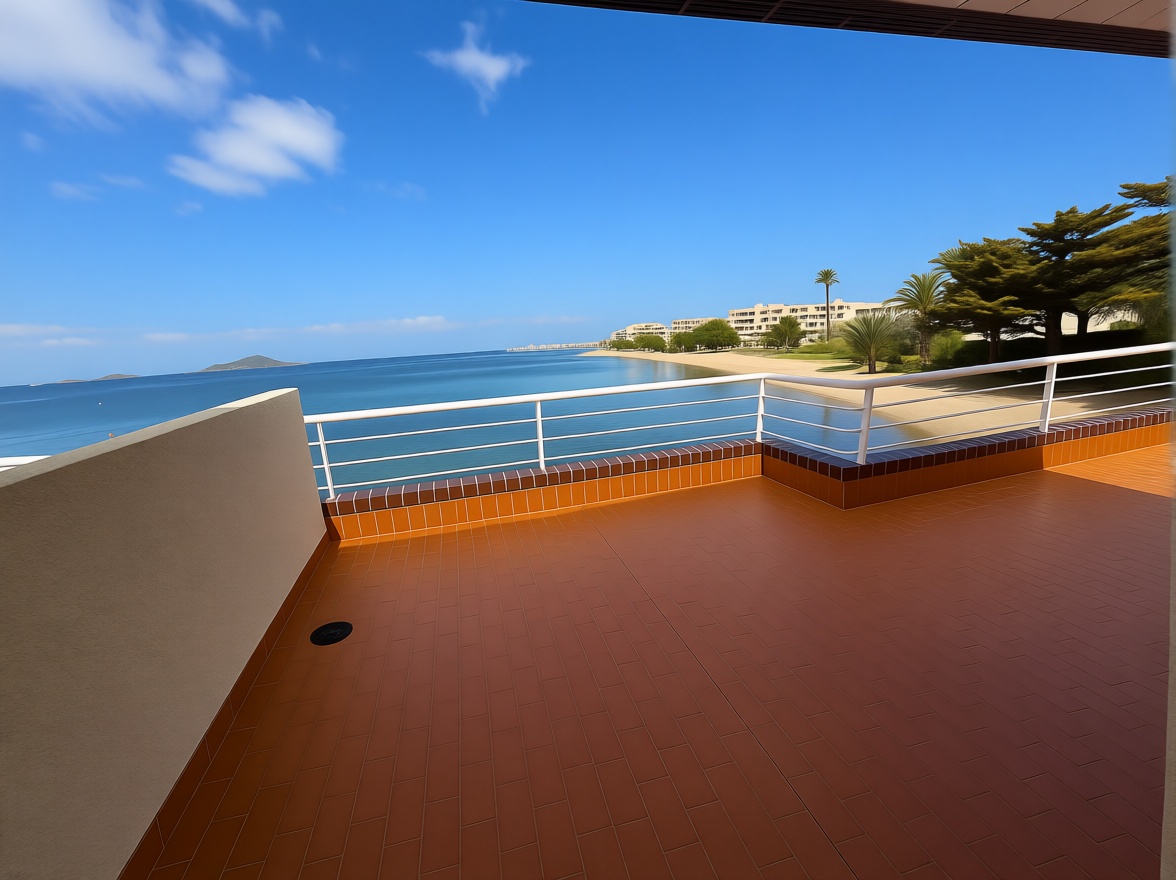 Apartamento em primeira linha de praia em La Manga del Mar Menor — Terraço mar