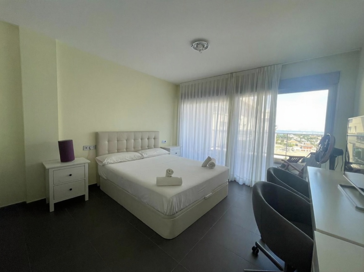 Seafront attic in La Manga del Mar Menor — Bedroom