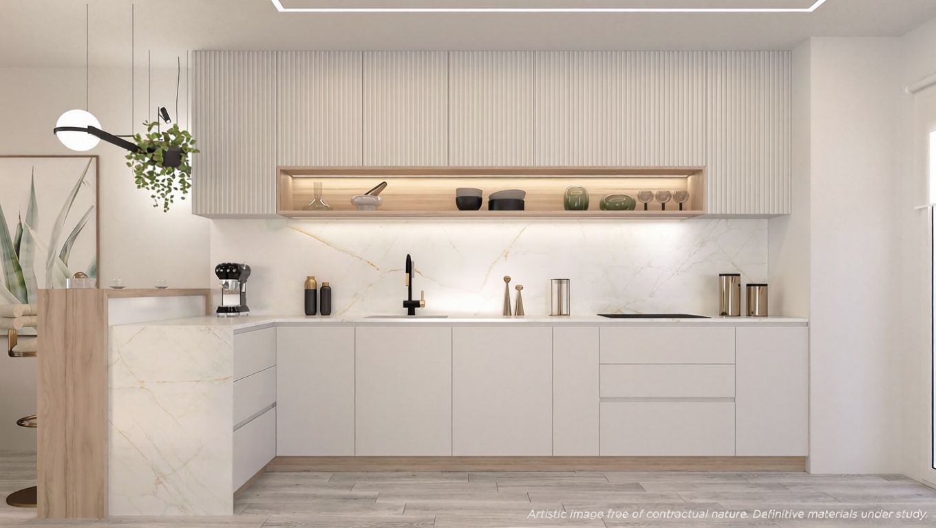 Apartamento em primeira linha de praia em La Manga del Mar Menor — Cozinha