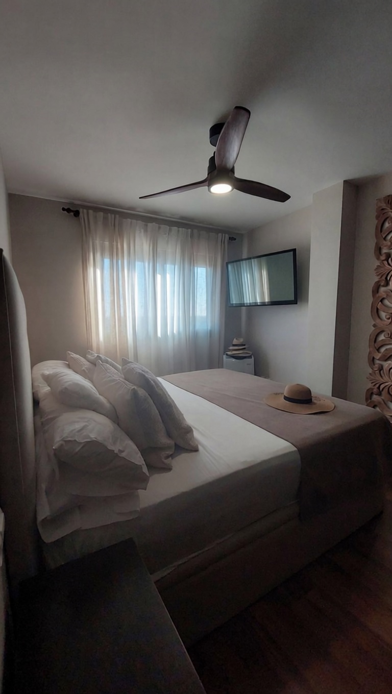 Квартира первая линия пляжа в La Manga del Mar Menor — Спальня