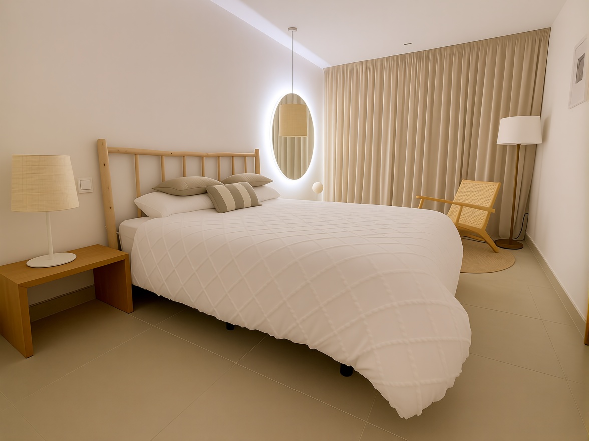 Apartamento em primeira linha de praia em La Manga del Mar Menor — Quarto
