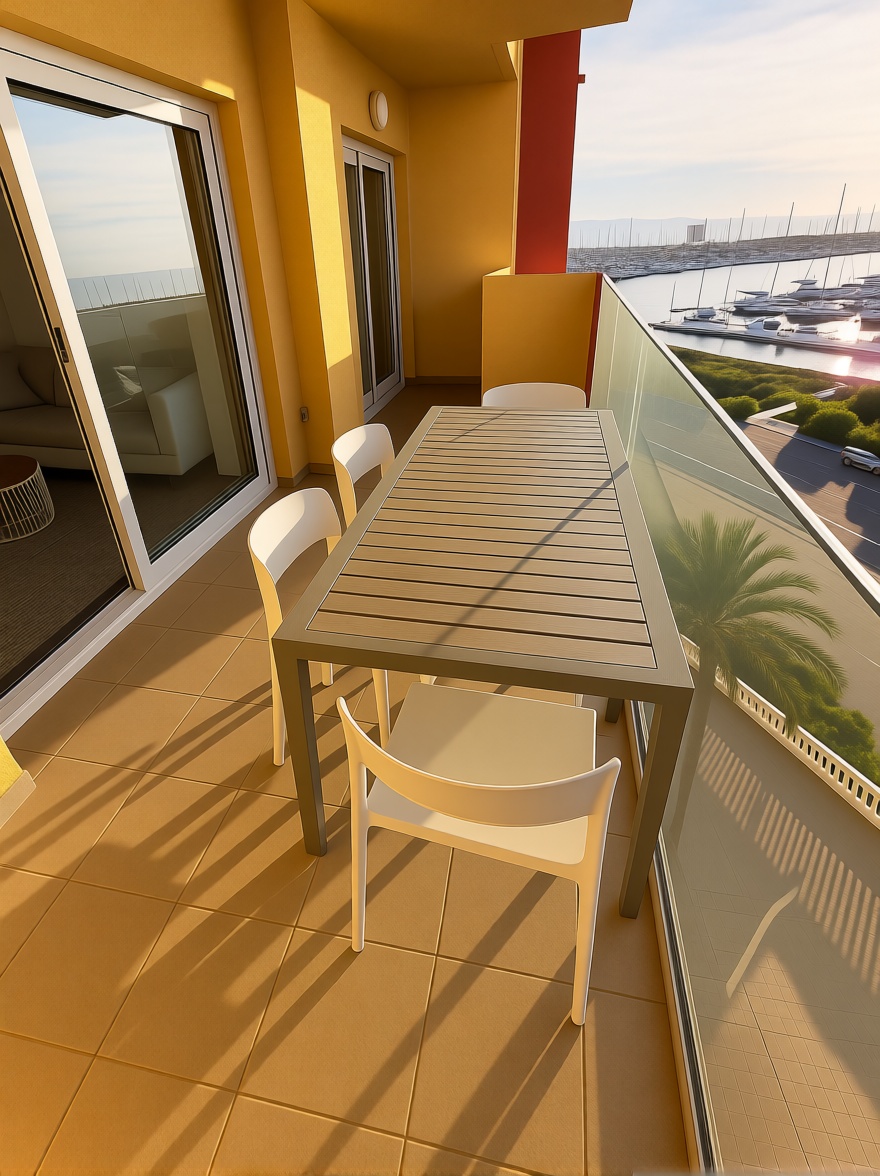 Beachfront flat in La Manga del Mar Menor — Bedroom