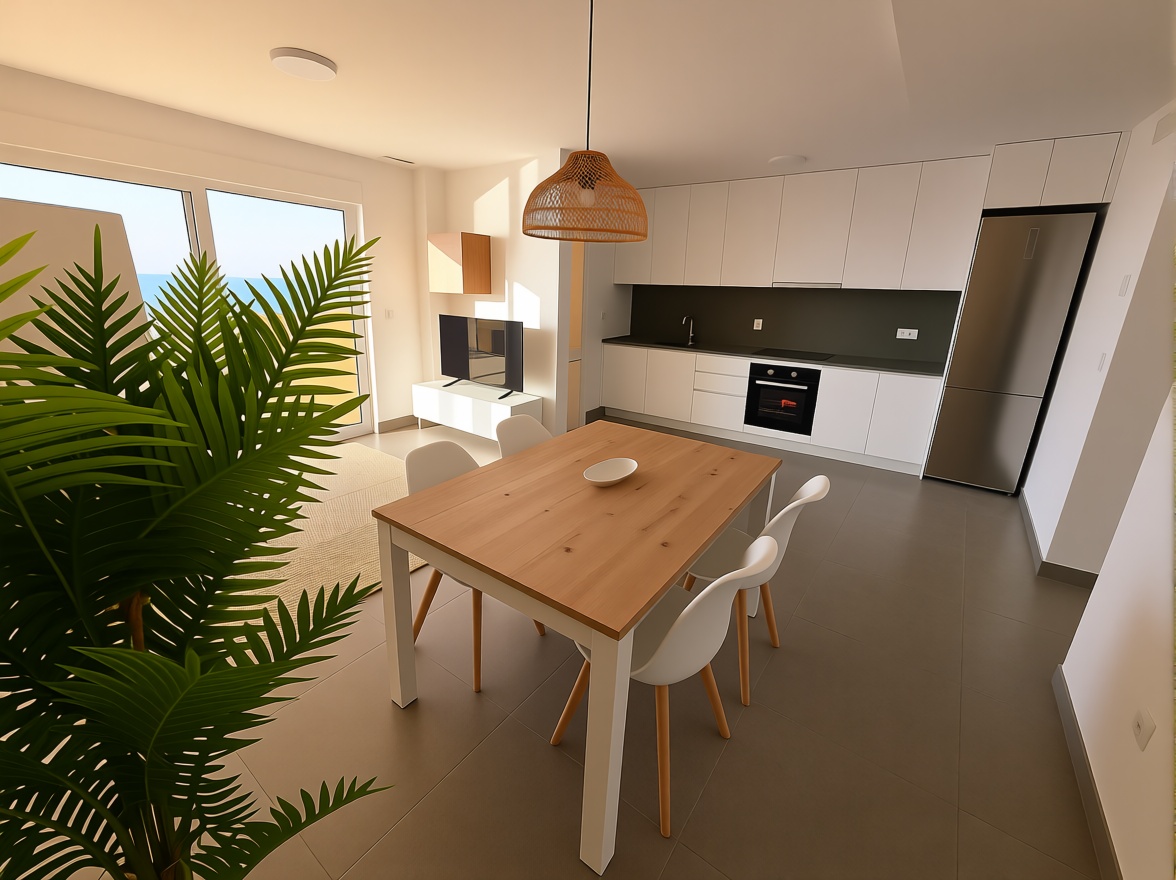 Beachfront flat in La Manga del Mar Menor — Kitchen