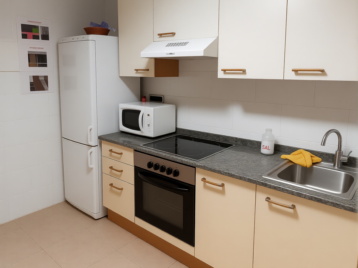 Apartamento em primeira linha de praia em La Manga del Mar Menor — Cozinha
