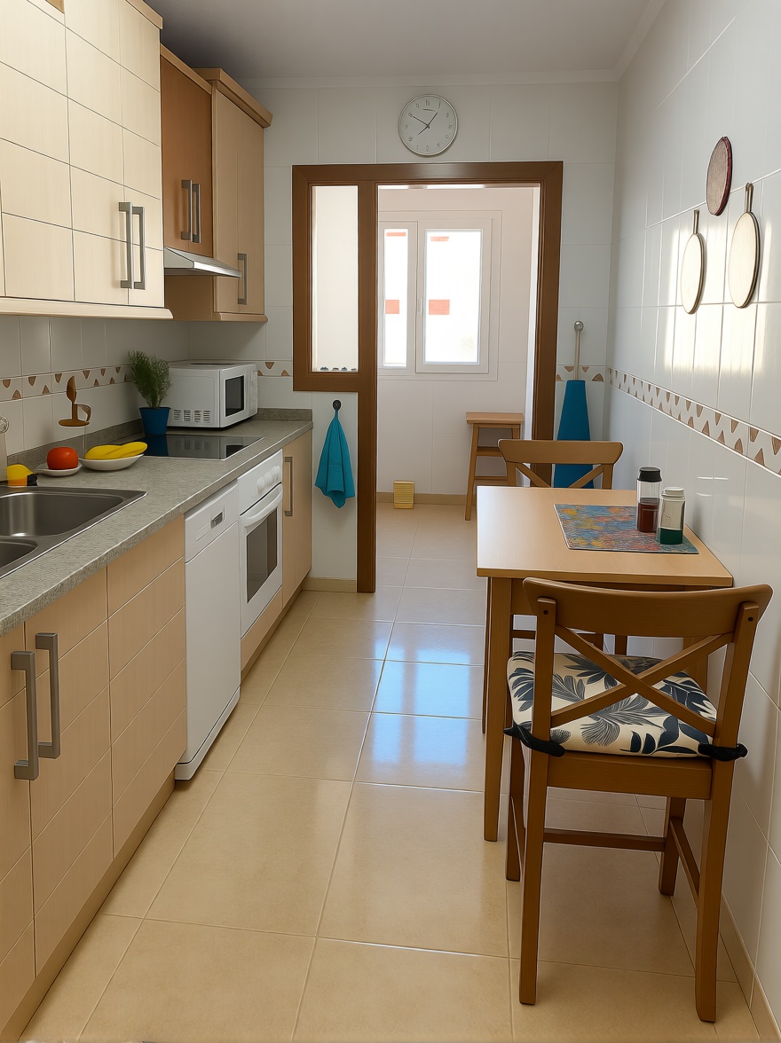 Beachfront flat in La Manga del Mar Menor — Kitchen