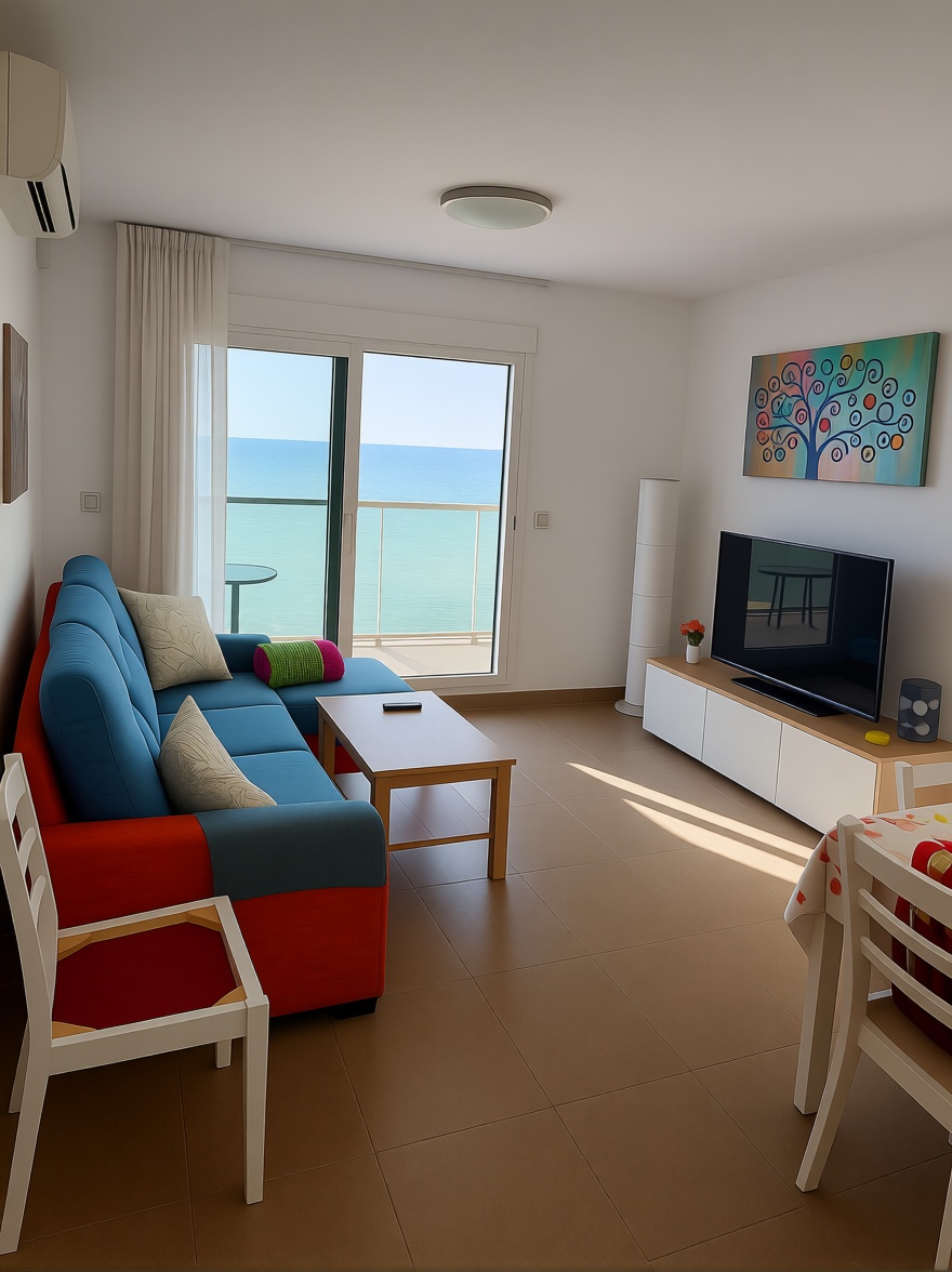 Beachfront flat in La Manga del Mar Menor — Living room