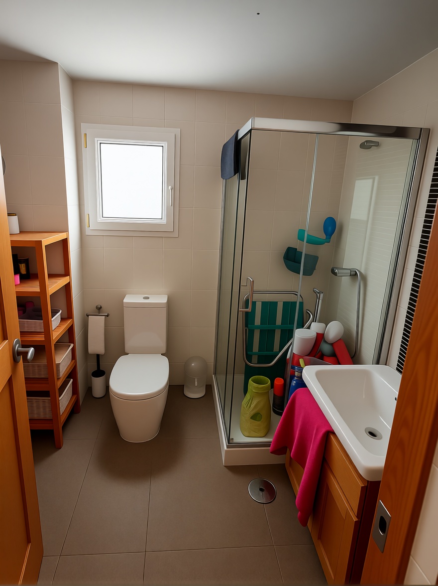 Beachfront flat in La Manga del Mar Menor — Bathroom