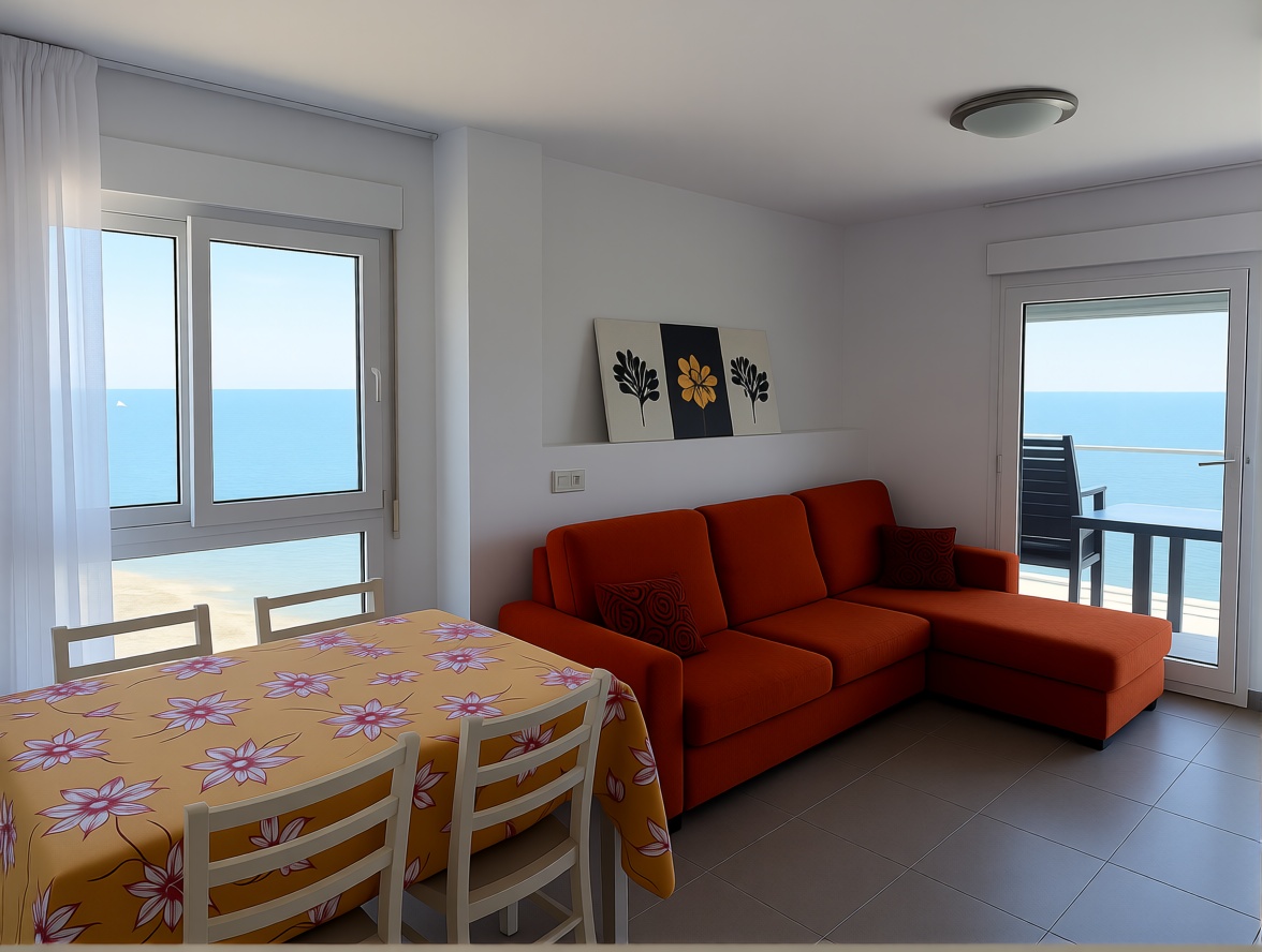 Beachfront flat in La Manga del Mar Menor — Living room