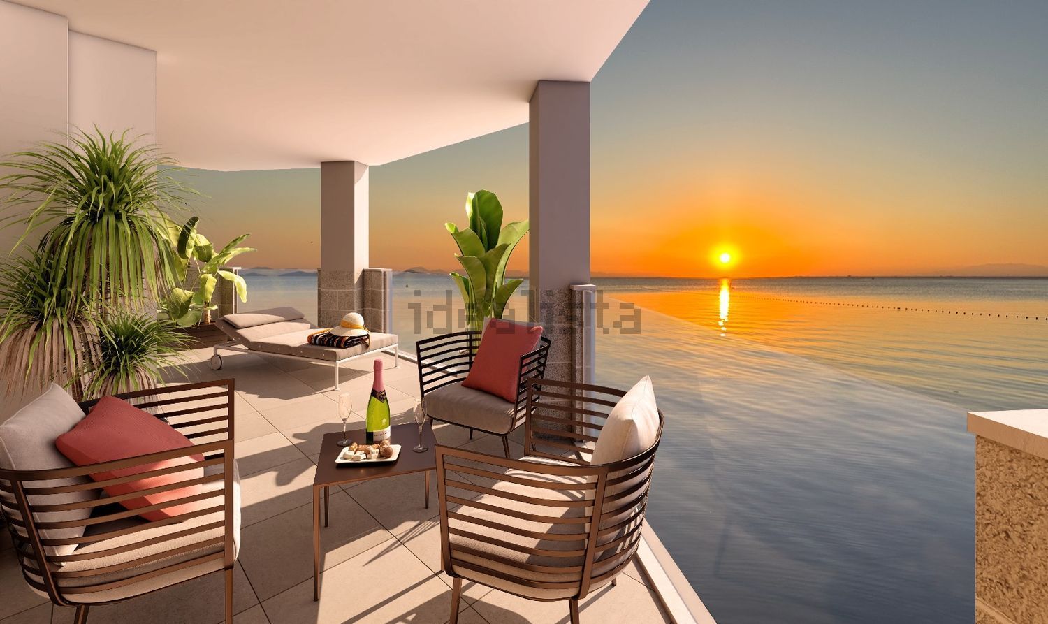 Appartement à vendre pieds dans l'eau à La Manga del Mar Menor