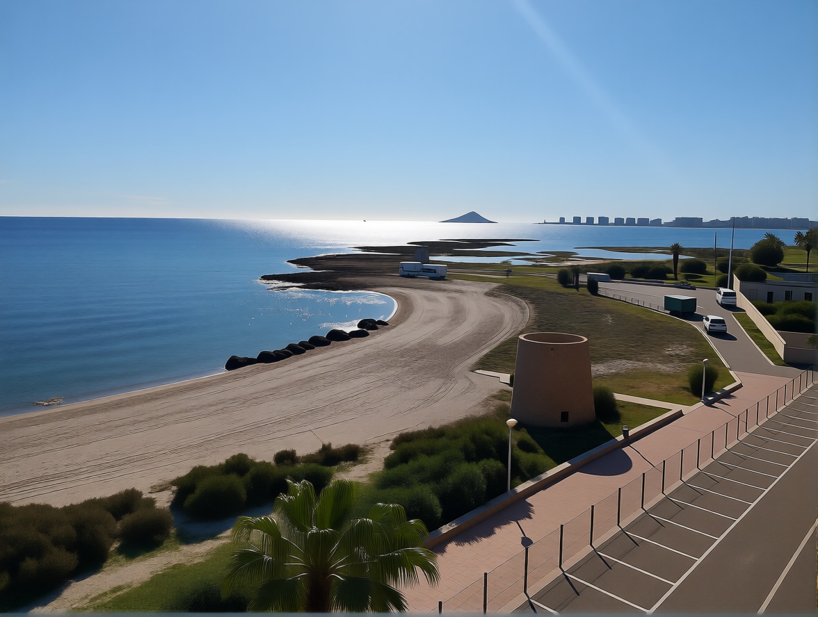 Appartement en première ligne de plage à La Manga del Mar Menor — Vue mer