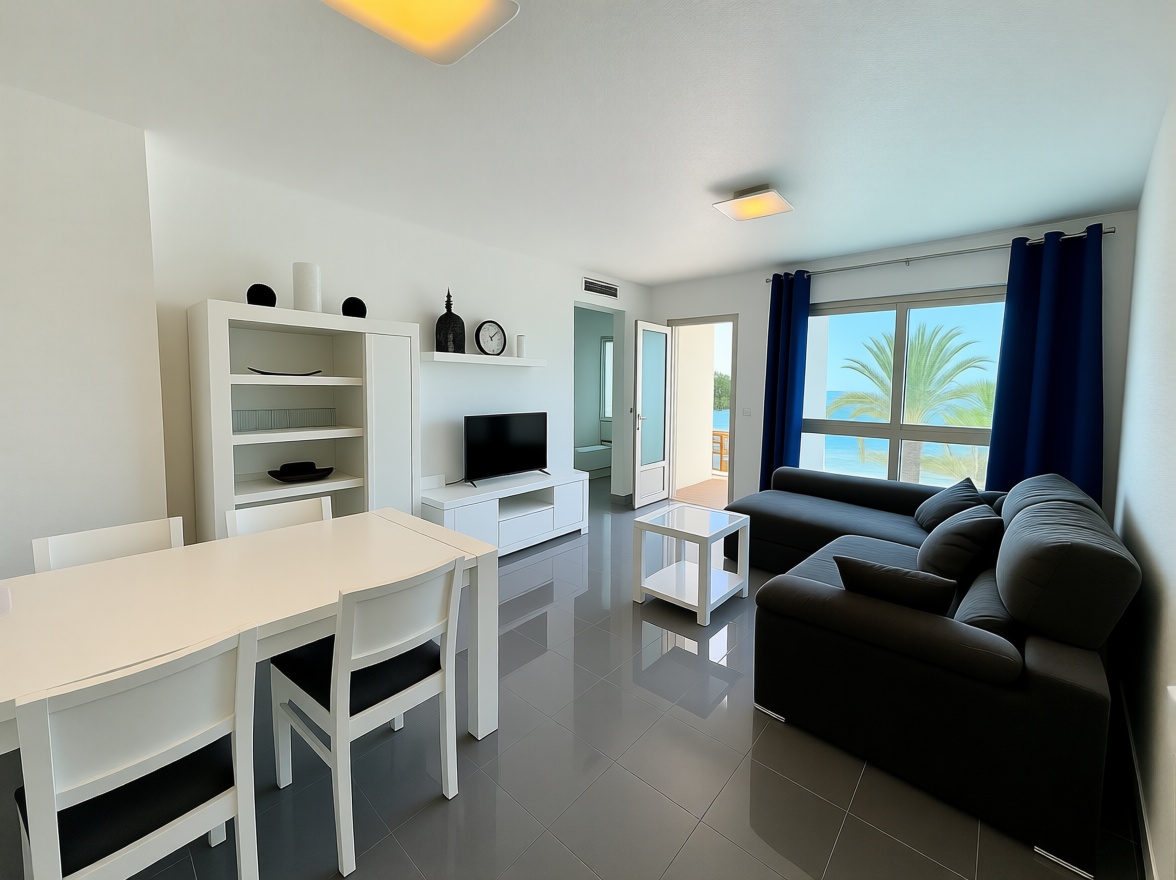 Beachfront flat in La Manga del Mar Menor — Living room