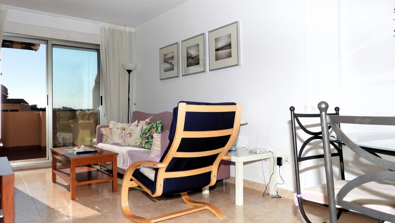 Пентхаус первая линия моря в La Manga del Mar Menor — Гостиная