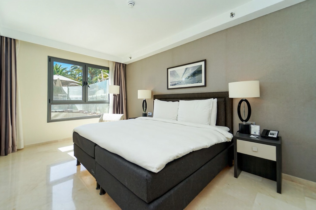 Appartement en première ligne de plage à Mogán — Chambre