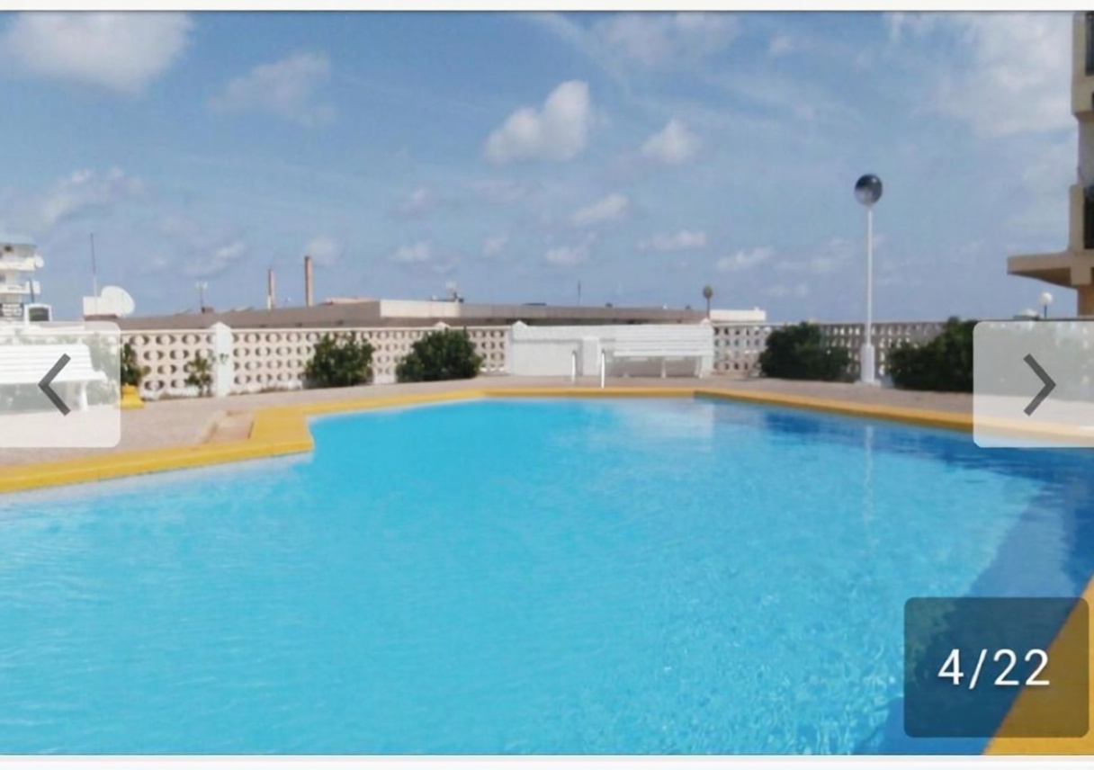 Wohnung in erste Strandlinie in La Manga del Mar Menor — Pool