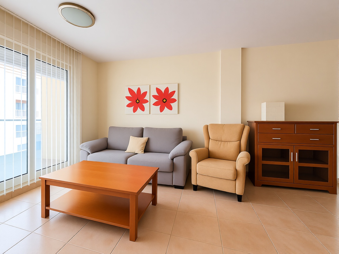 Apartamento em primeira linha de praia em La Manga del Mar Menor — Sala