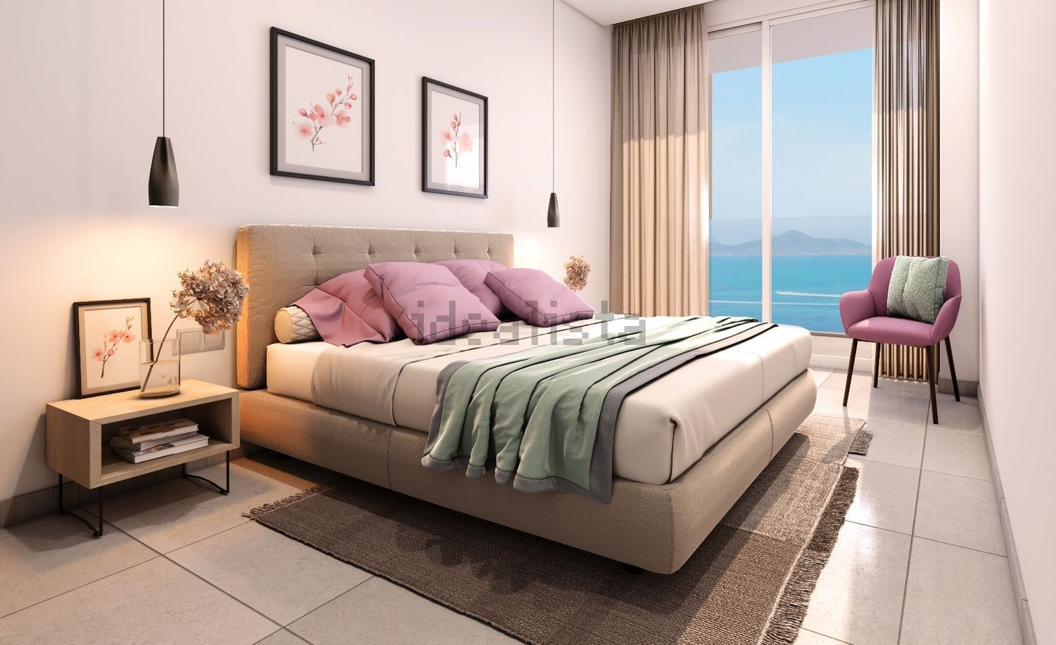 Wohnung in erste Strandlinie in La Manga del Mar Menor — Schlafzimmer