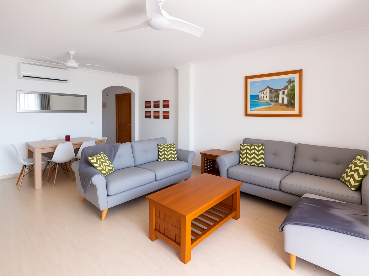 Beachfront flat in La Manga del Mar Menor — Living room