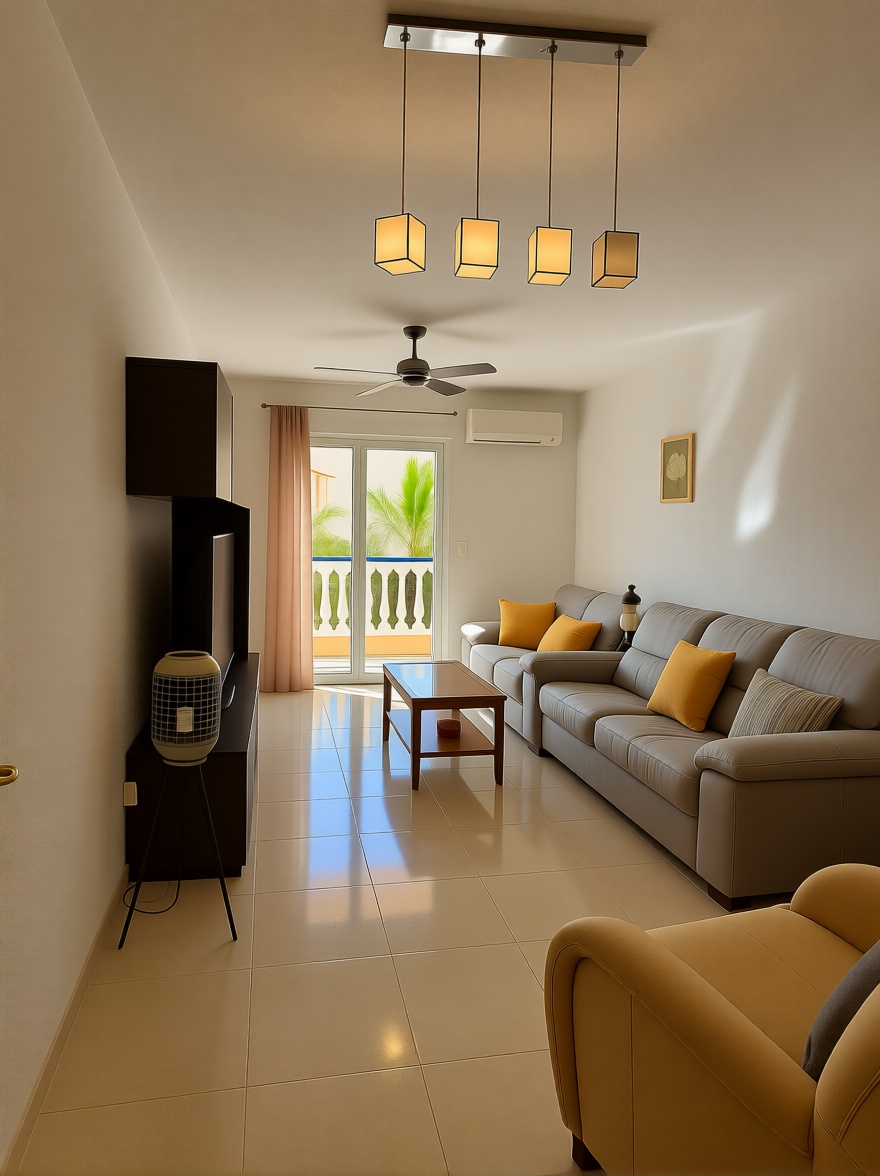 Beachfront flat in La Manga del Mar Menor — Living room