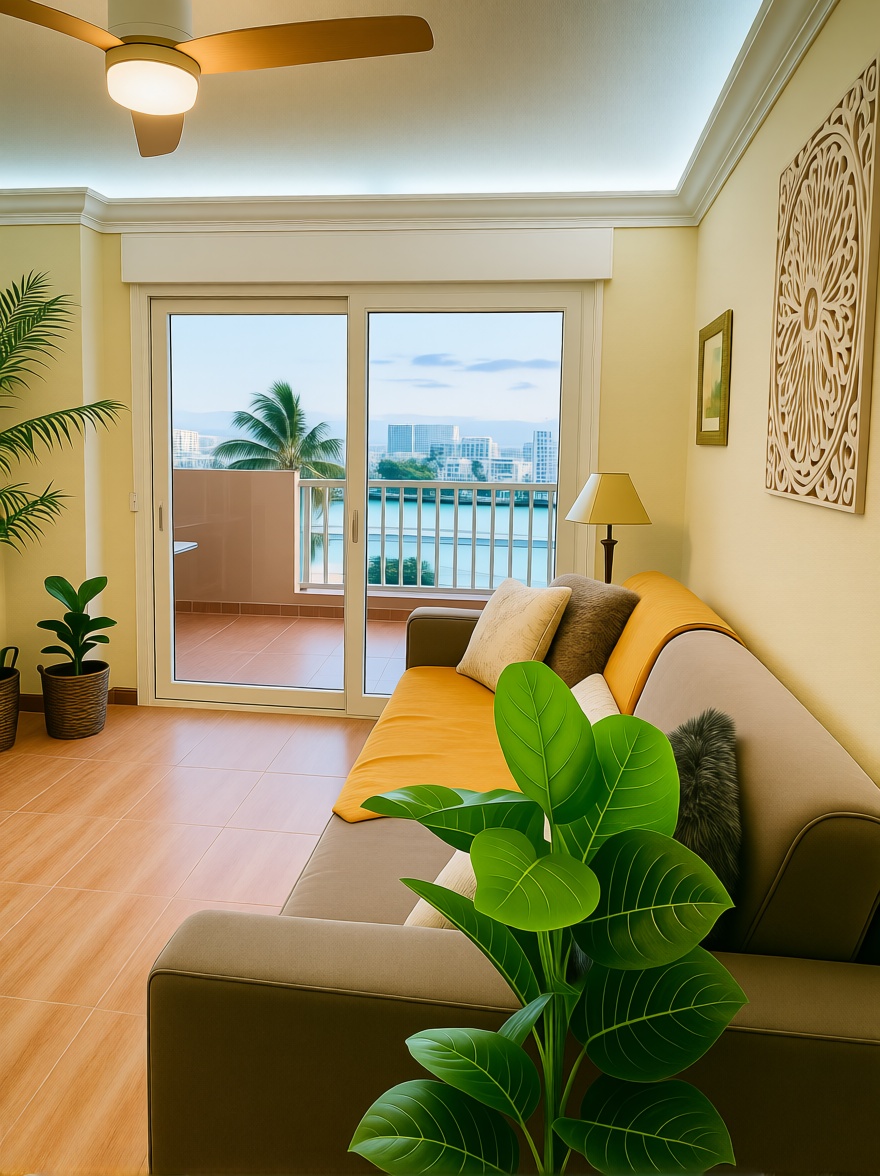 Beachfront flat in La Manga del Mar Menor — Living room