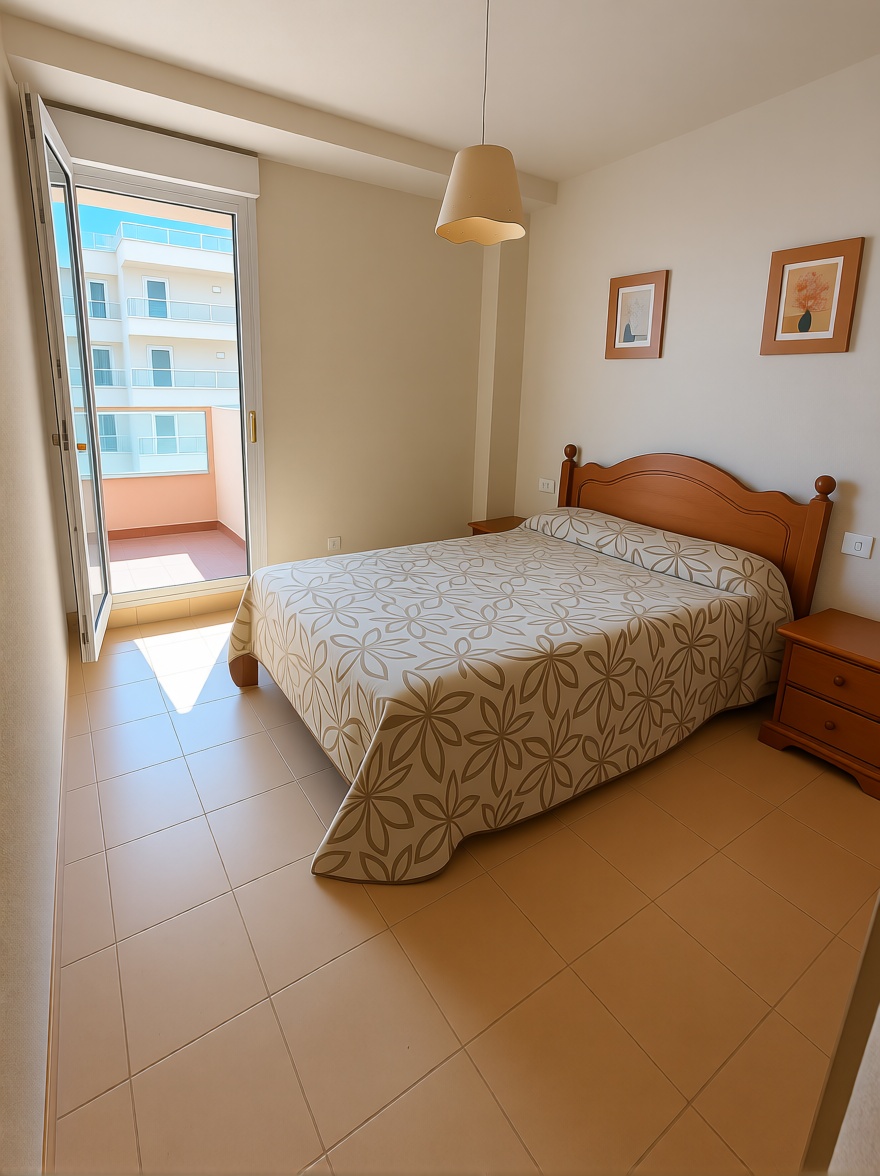 Wohnung in erste Strandlinie in La Manga del Mar Menor — Schlafzimmer