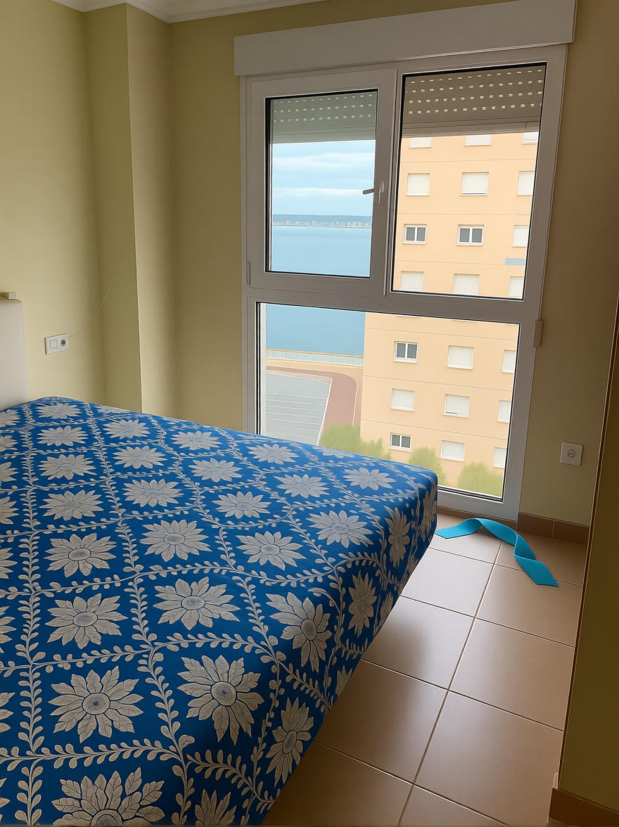 Piso en primera línea de playa en La Manga del Mar Menor — Dormitorio