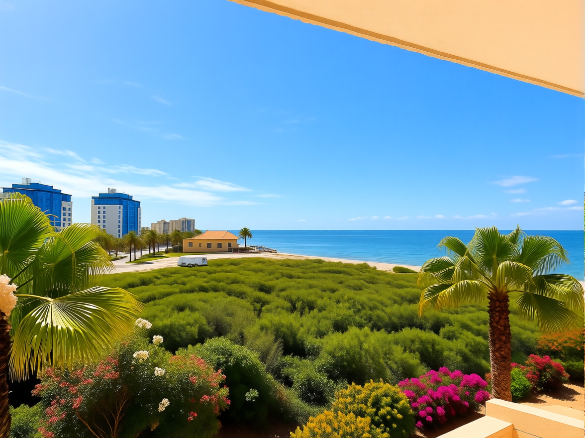 Piso en primera línea de playa en La Manga del Mar Menor — Vista mar