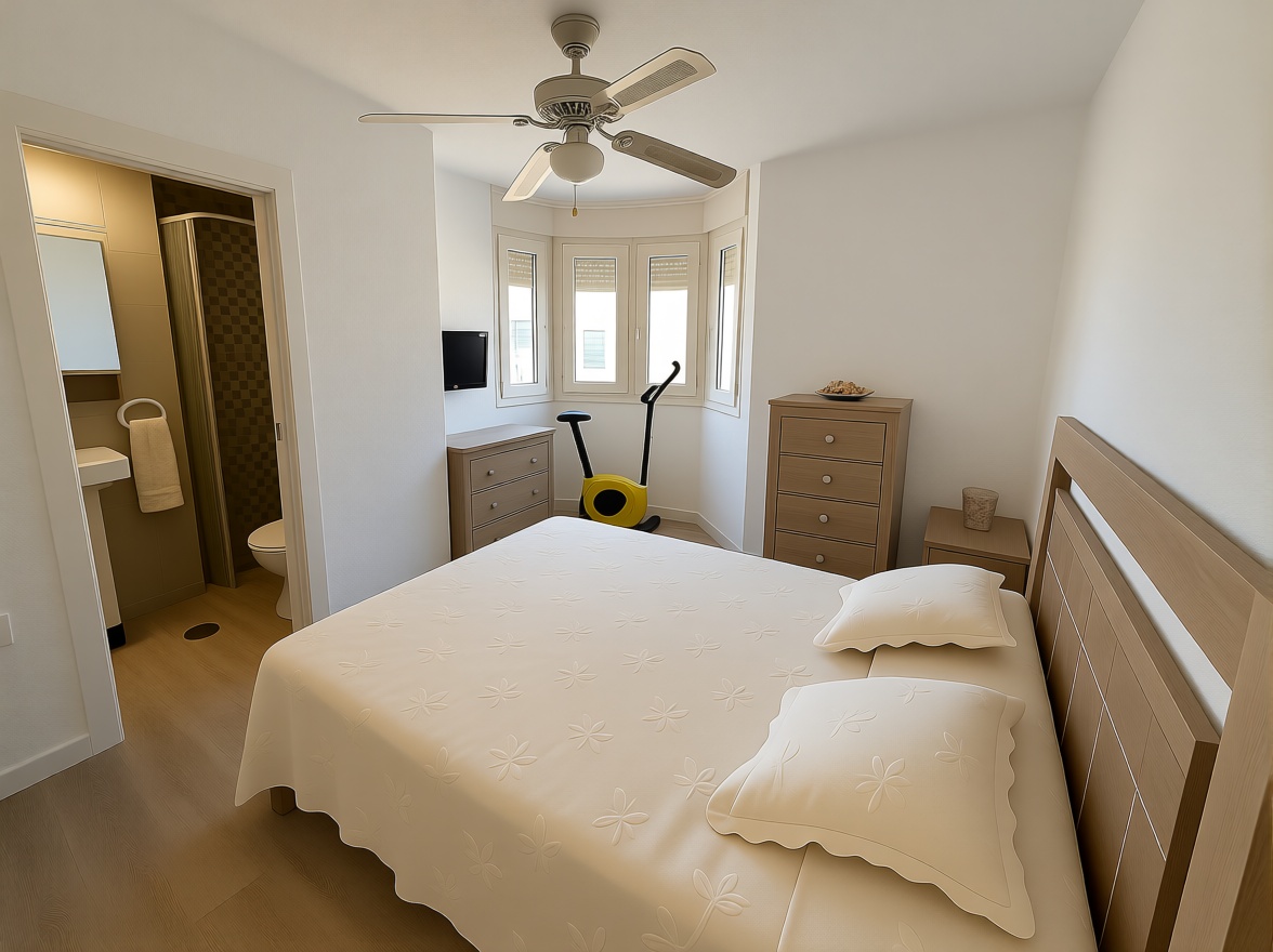 Piso en primera línea de playa en La Manga del Mar Menor — Dormitorio